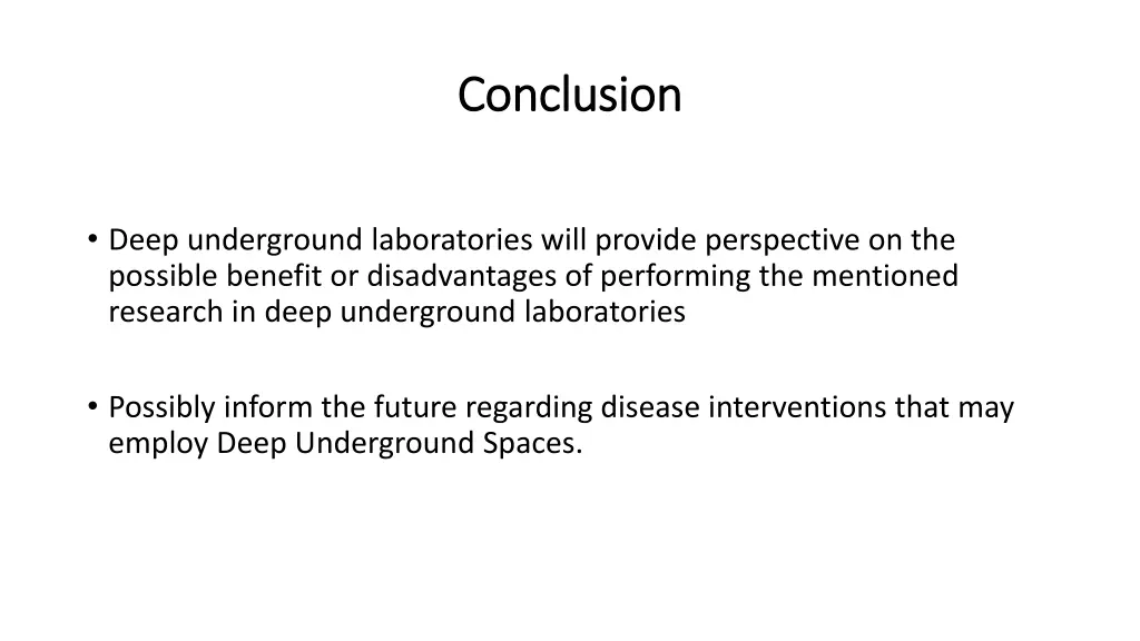 conclusion conclusion