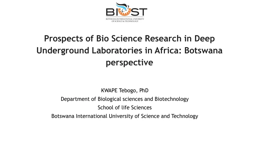 prospects of bio science research in deep