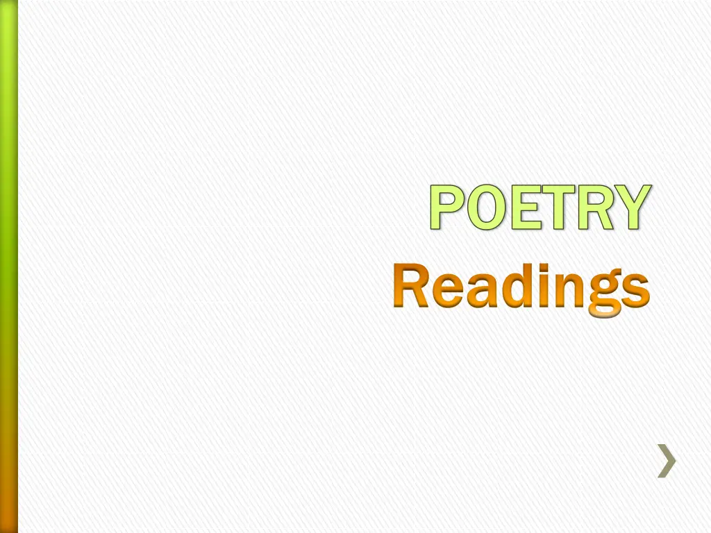 poetry poetry readings readings