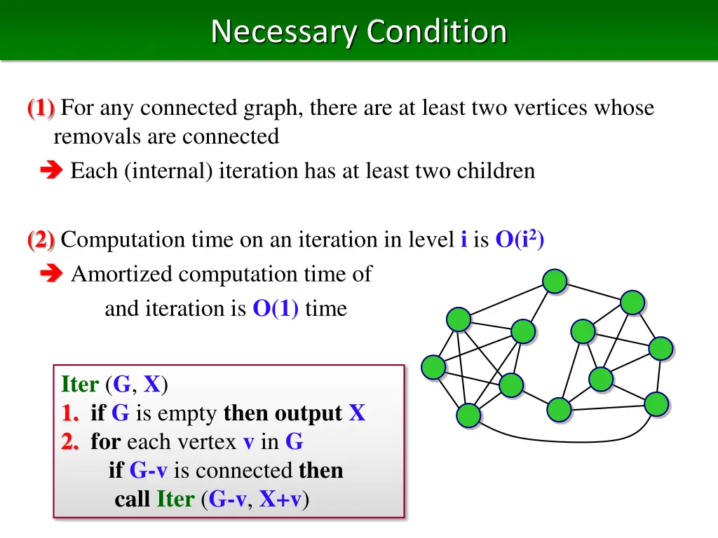 necessary condition