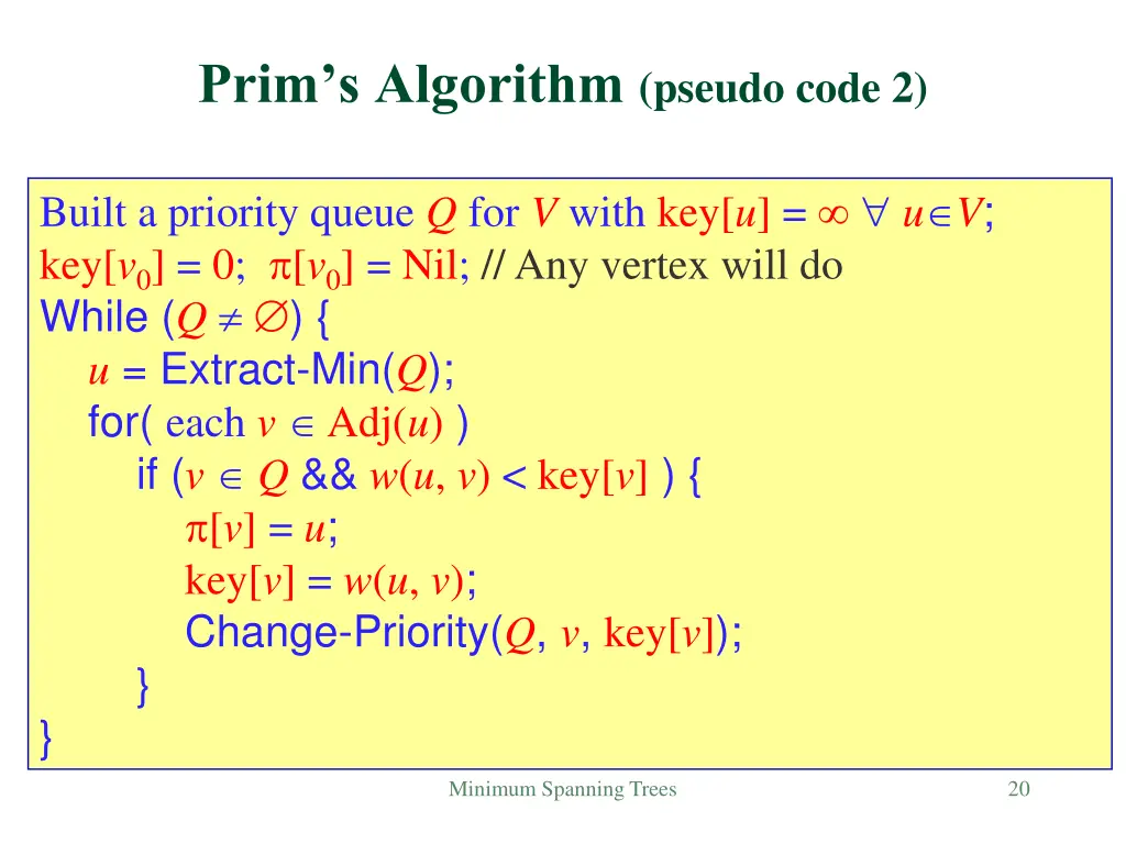 prim s algorithm pseudo code 2