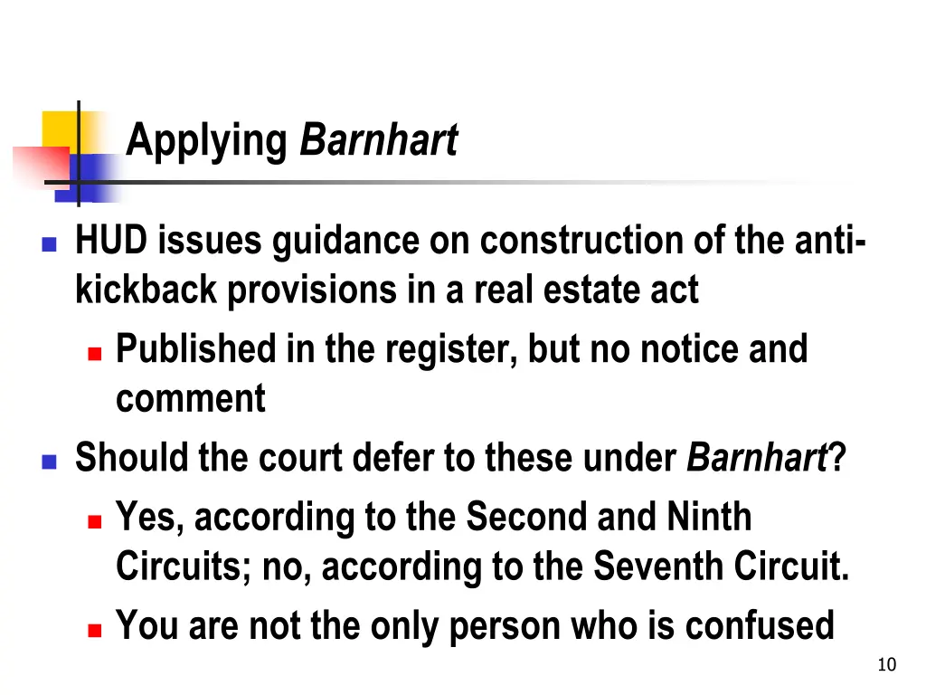 applying barnhart