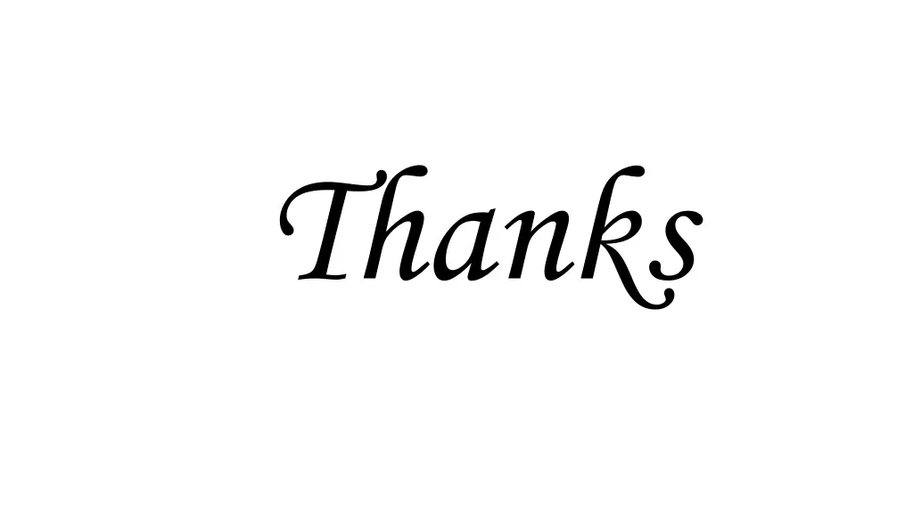 thanks