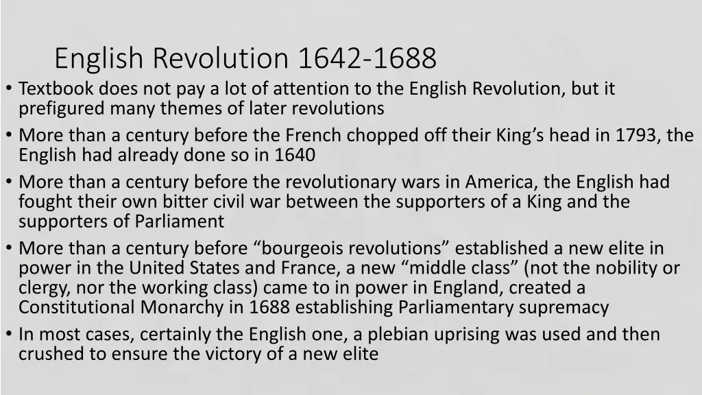 english revolution 1642 1688 textbook does