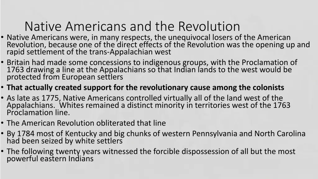 native americans and the revolution native