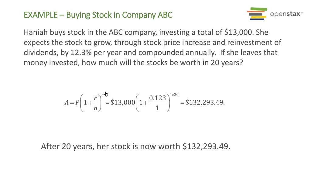 example example buying stock in company
