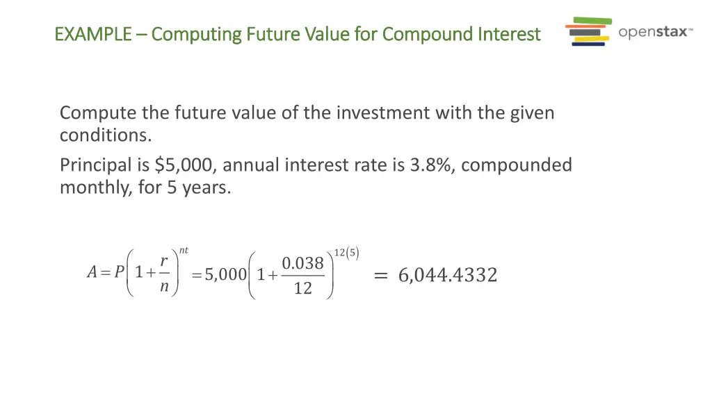 example example computing future value