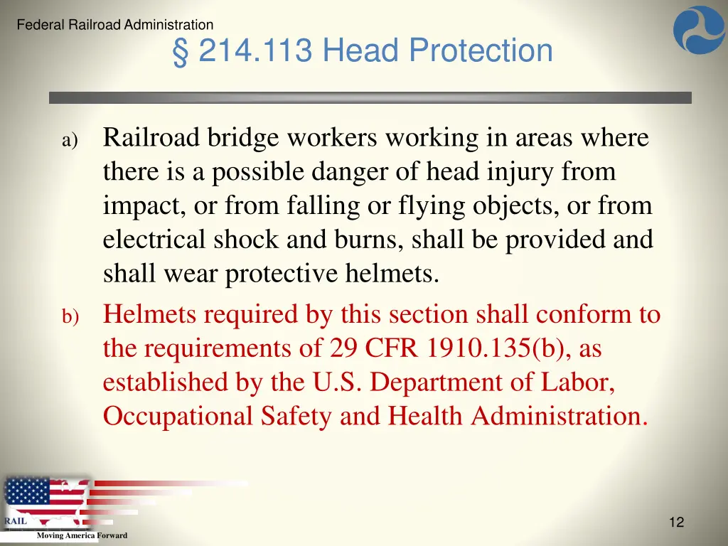 federal railroad administration 10