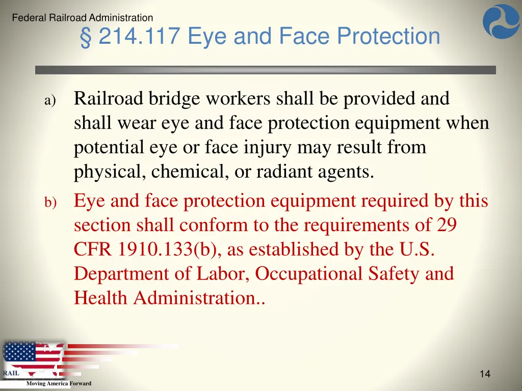 federal railroad administration 12