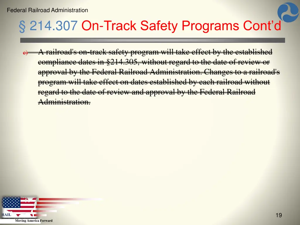 federal railroad administration 17