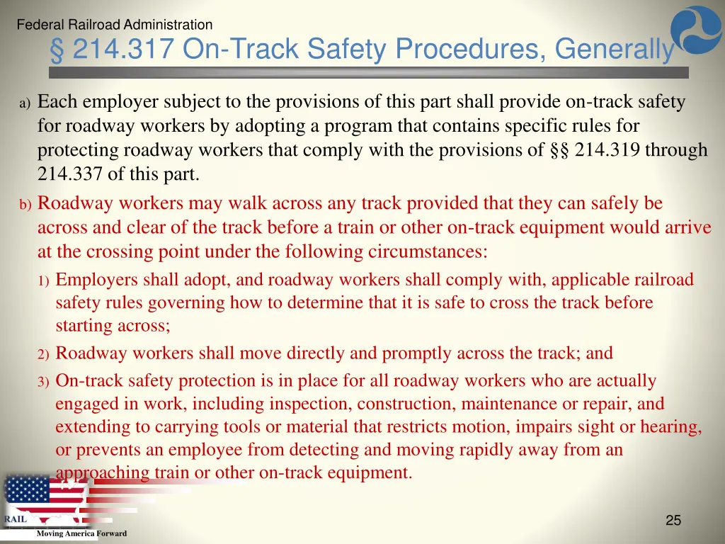 federal railroad administration 23