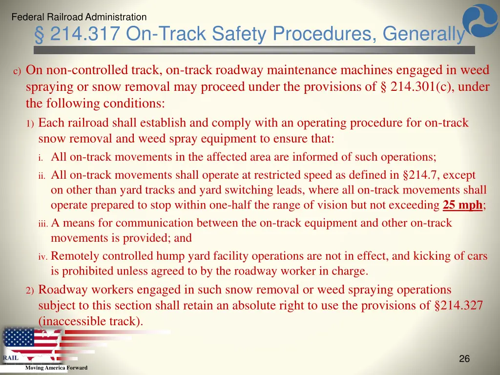 federal railroad administration 24