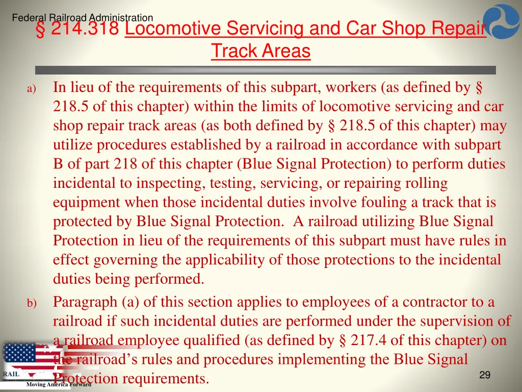 federal railroad administration 27