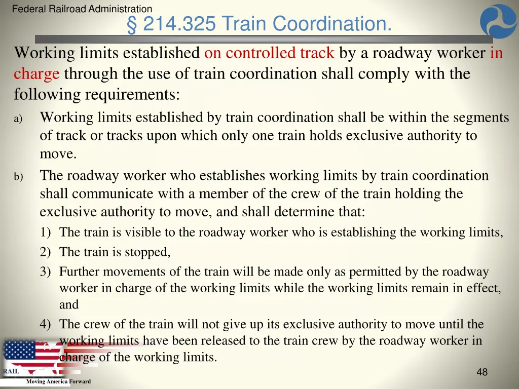 federal railroad administration 46