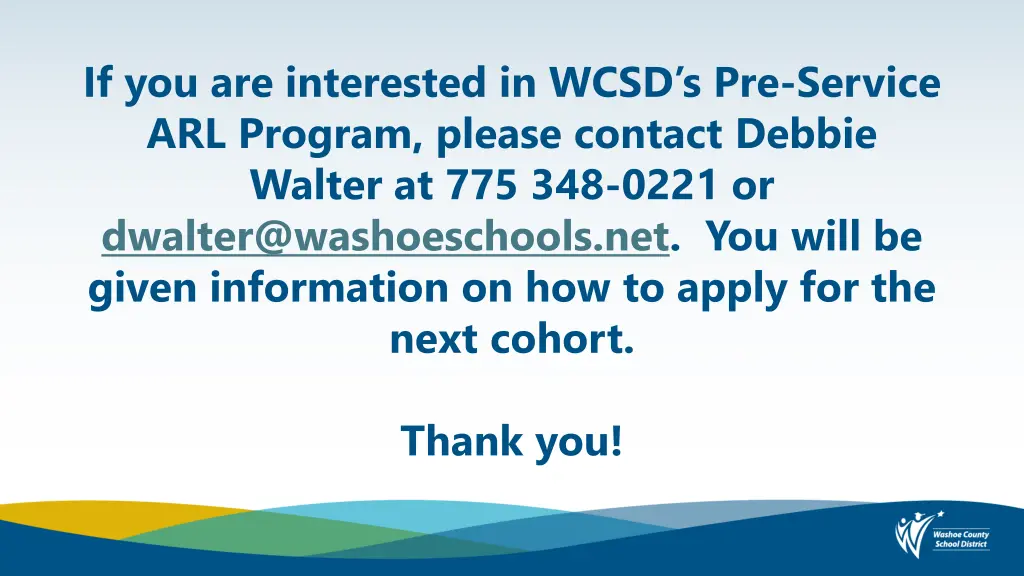 if you are interested in wcsd s pre service
