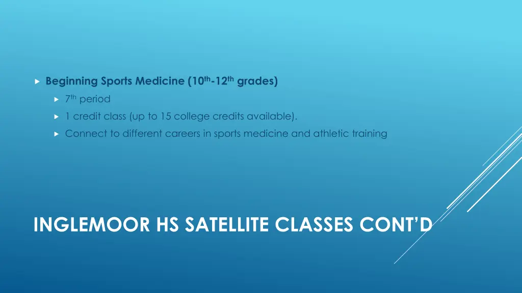 beginning sports medicine 10 th 12 th grades