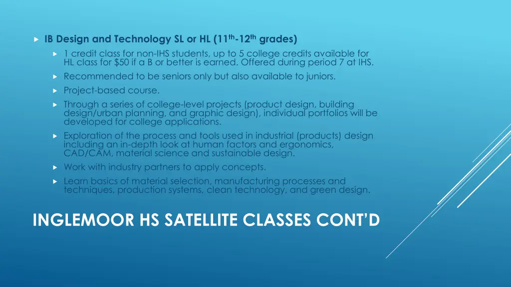 ib design and technology