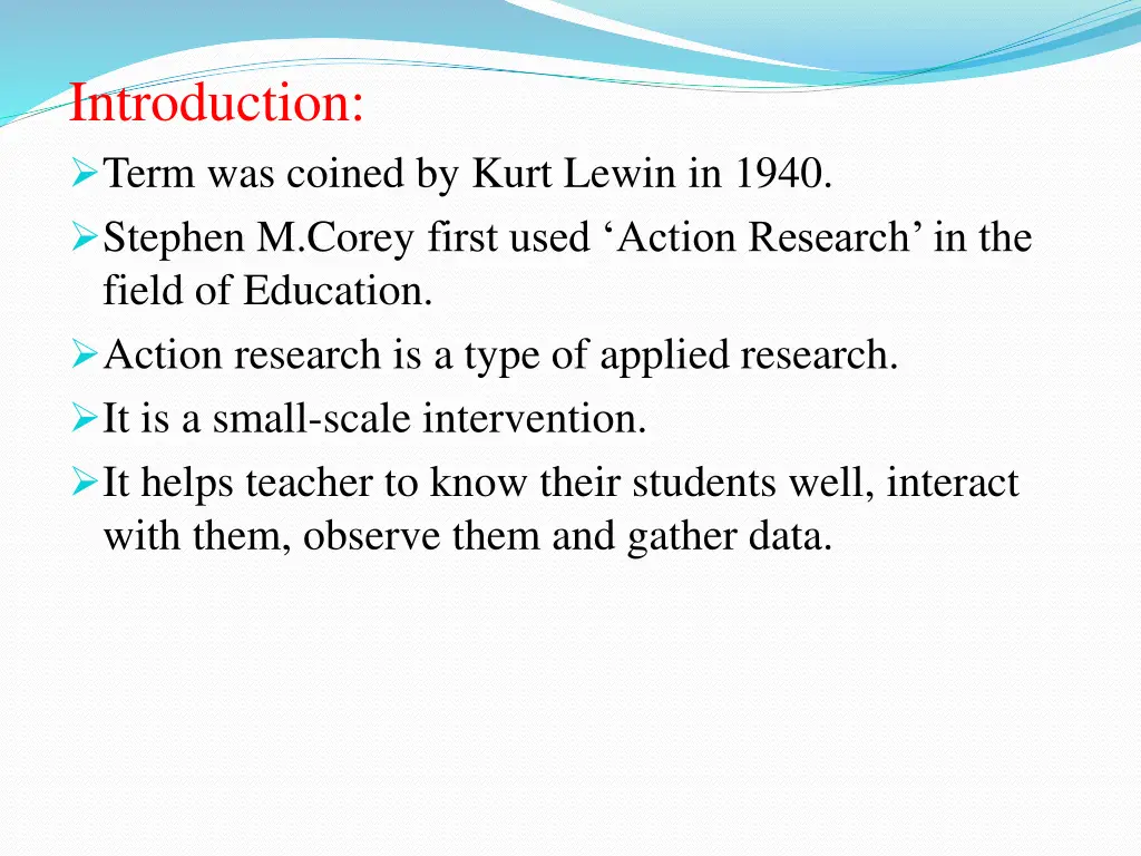 introduction term was coined by kurt lewin