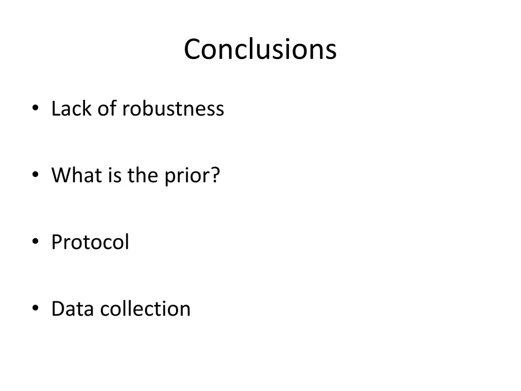 conclusions