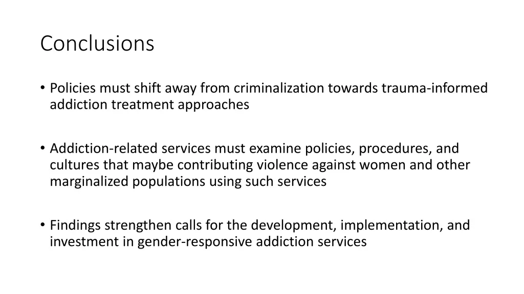 conclusions