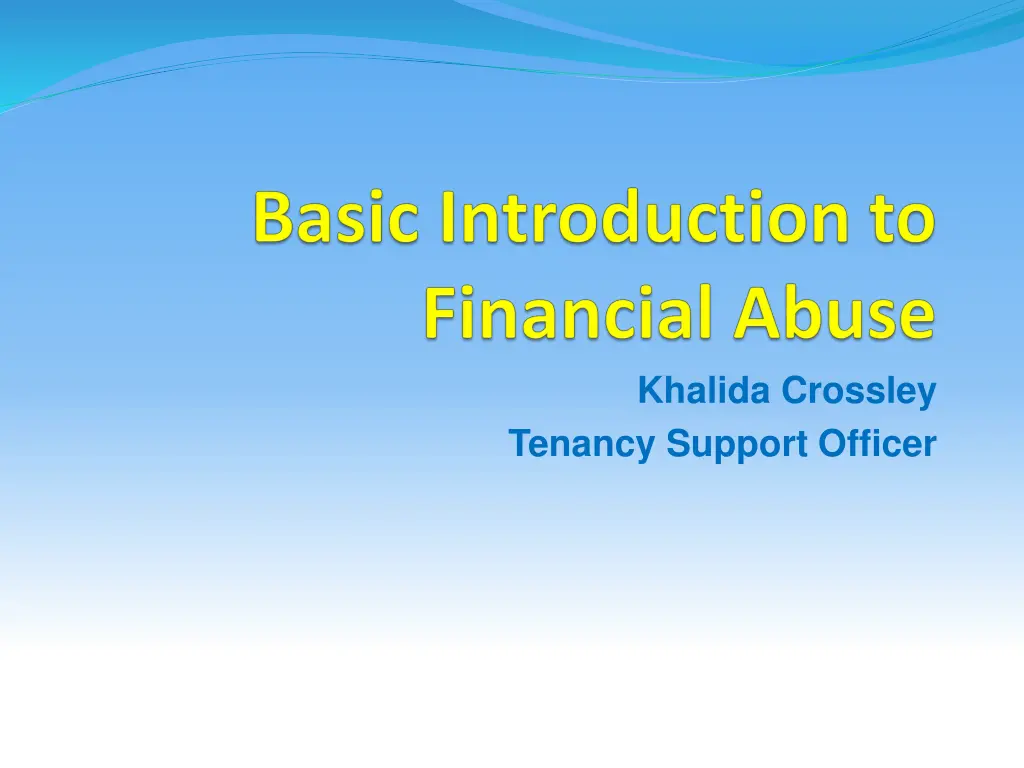 khalida crossley tenancy support officer