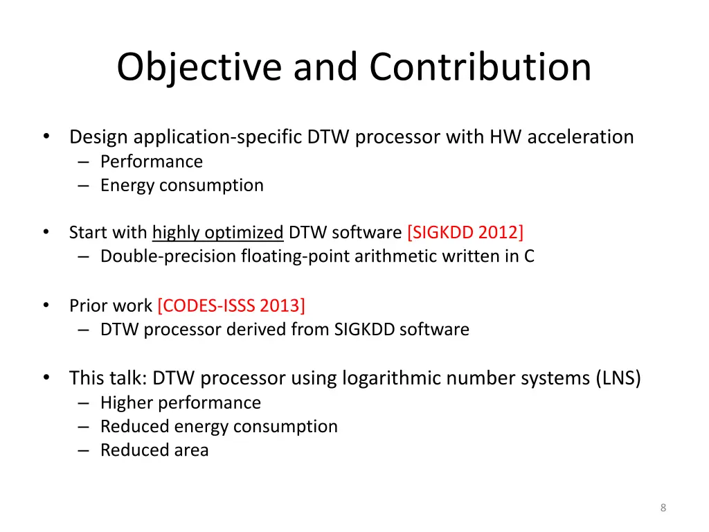 objective and contribution