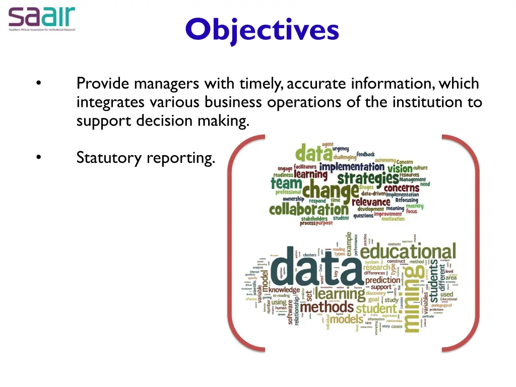 objectives