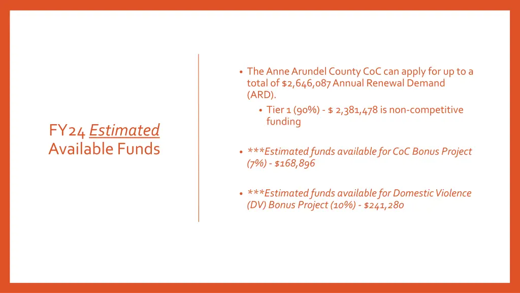 the anne arundel county coc can apply