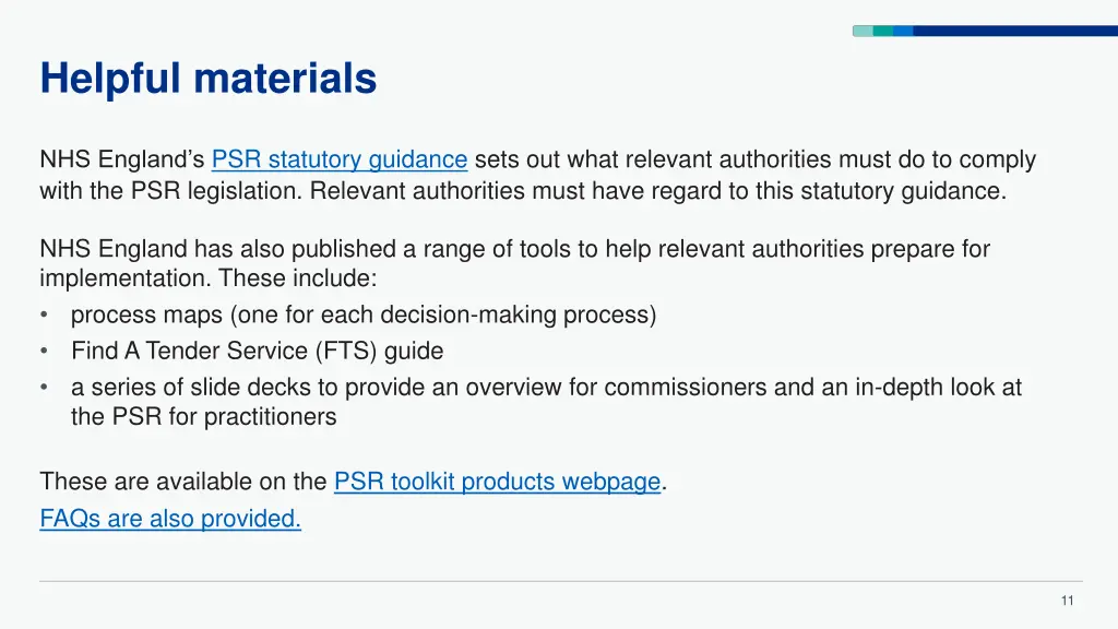 helpful materials