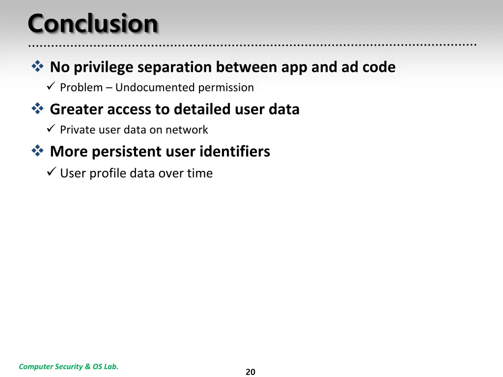 conclusion