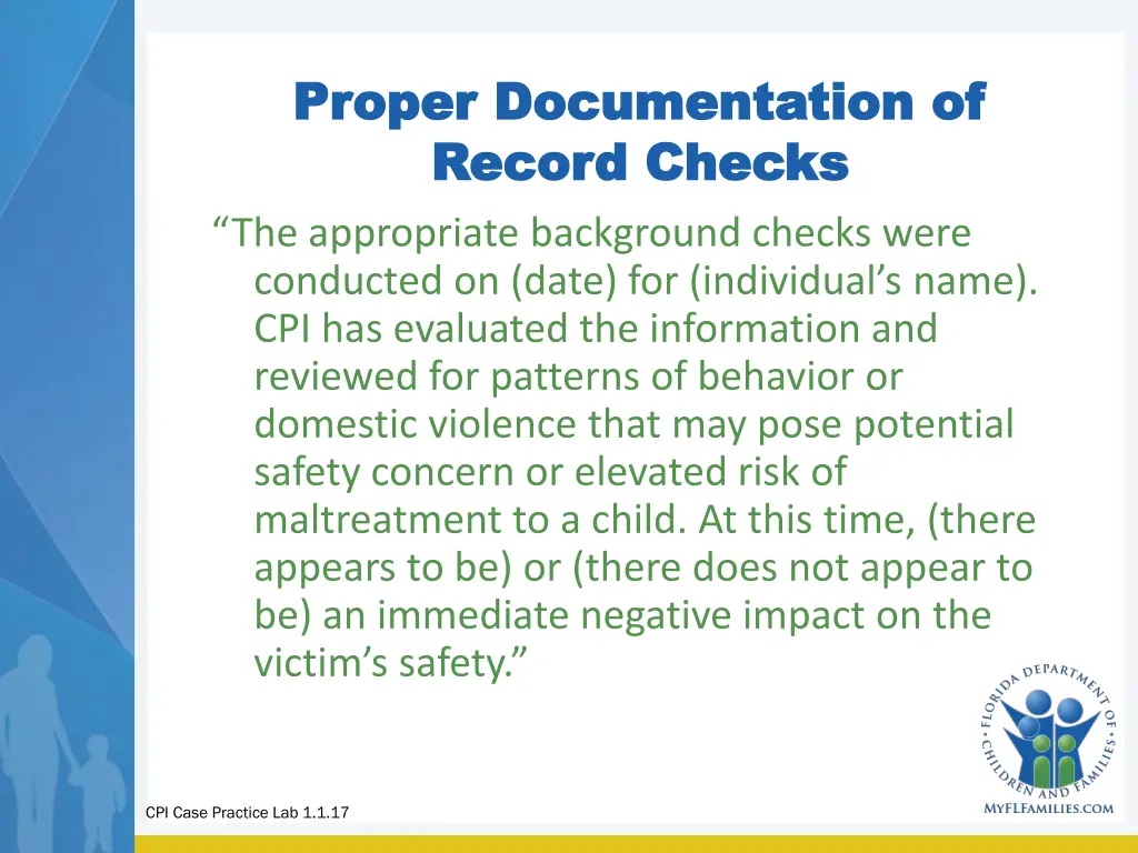 proper documentation of proper documentation