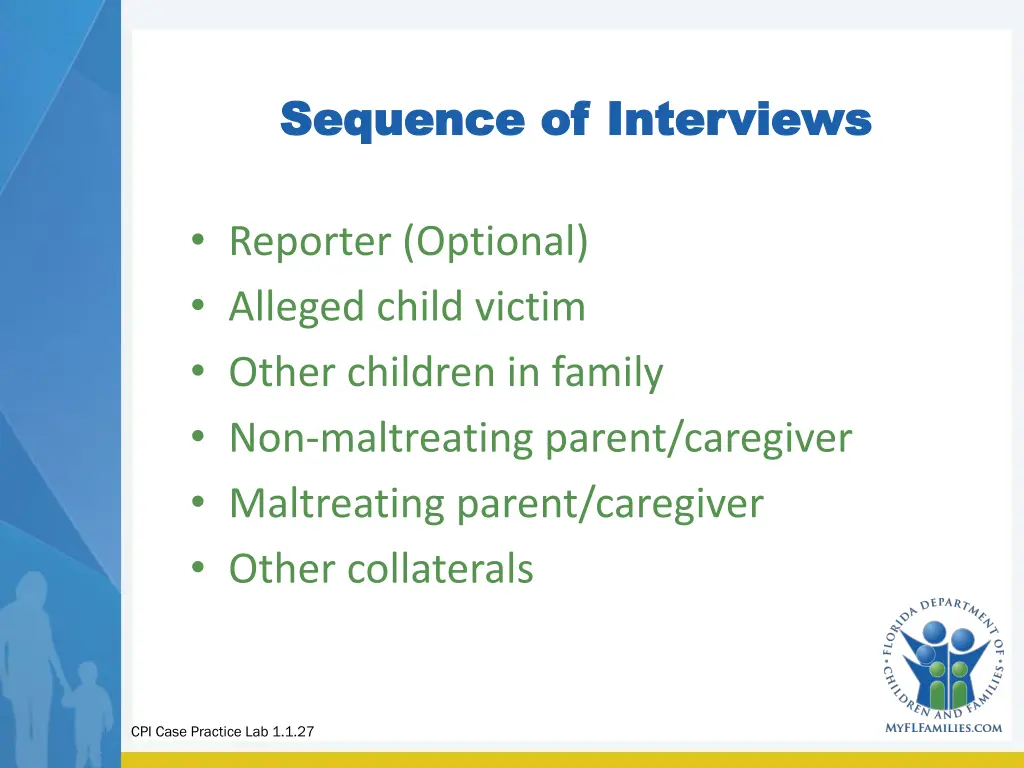 sequence of interviews sequence of interviews