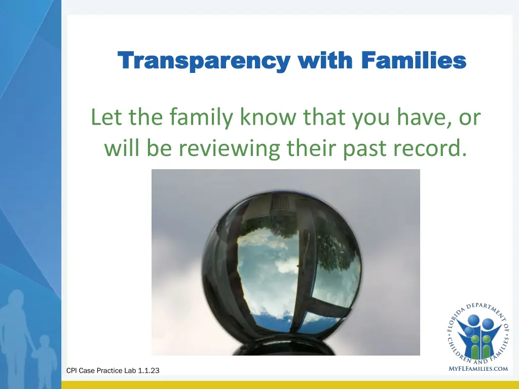 transparency with families transparency with