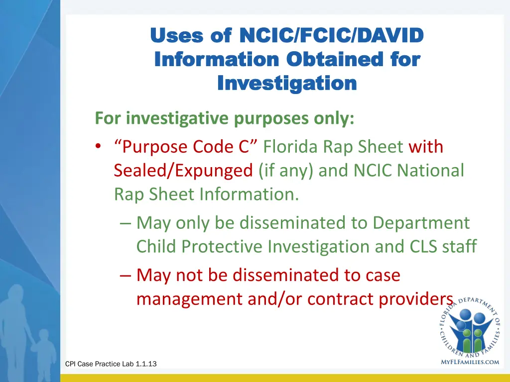 uses of ncic fcic david uses of ncic fcic david
