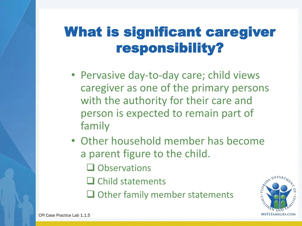 what is significant caregiver what is significant