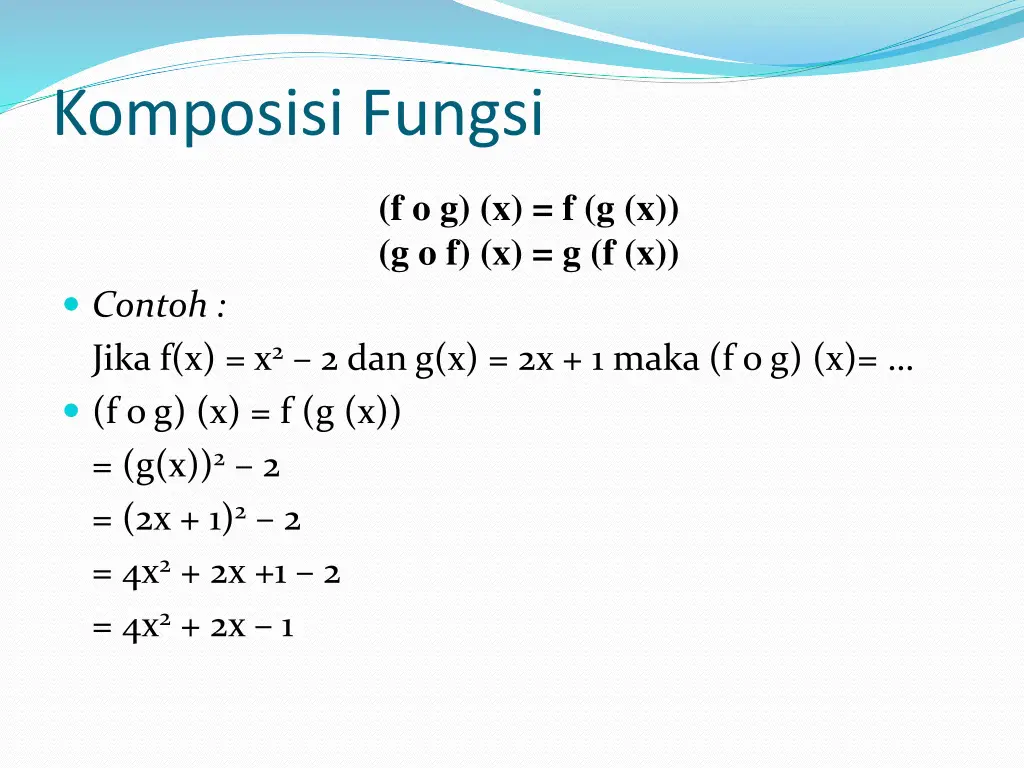 komposisi fungsi