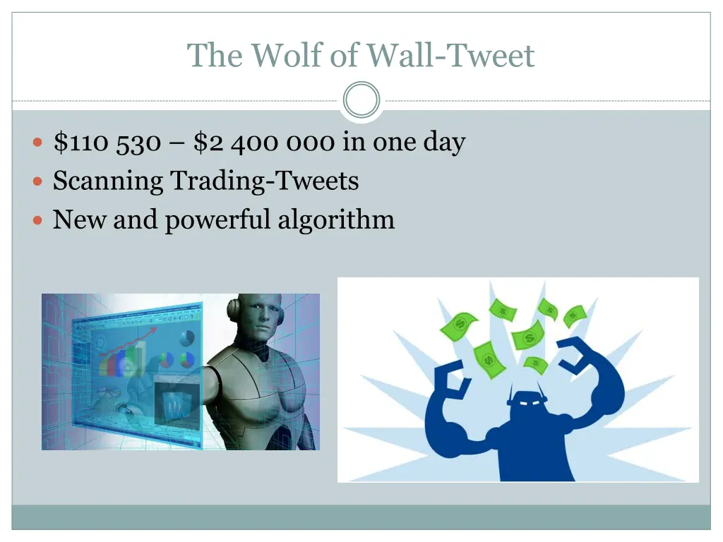 the wolf of wall tweet