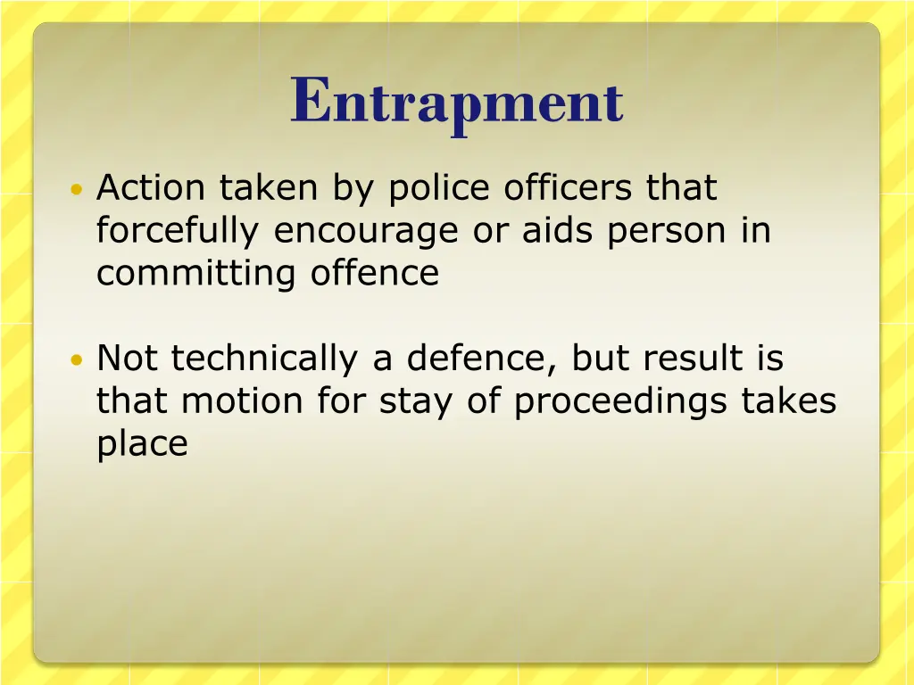 entrapment