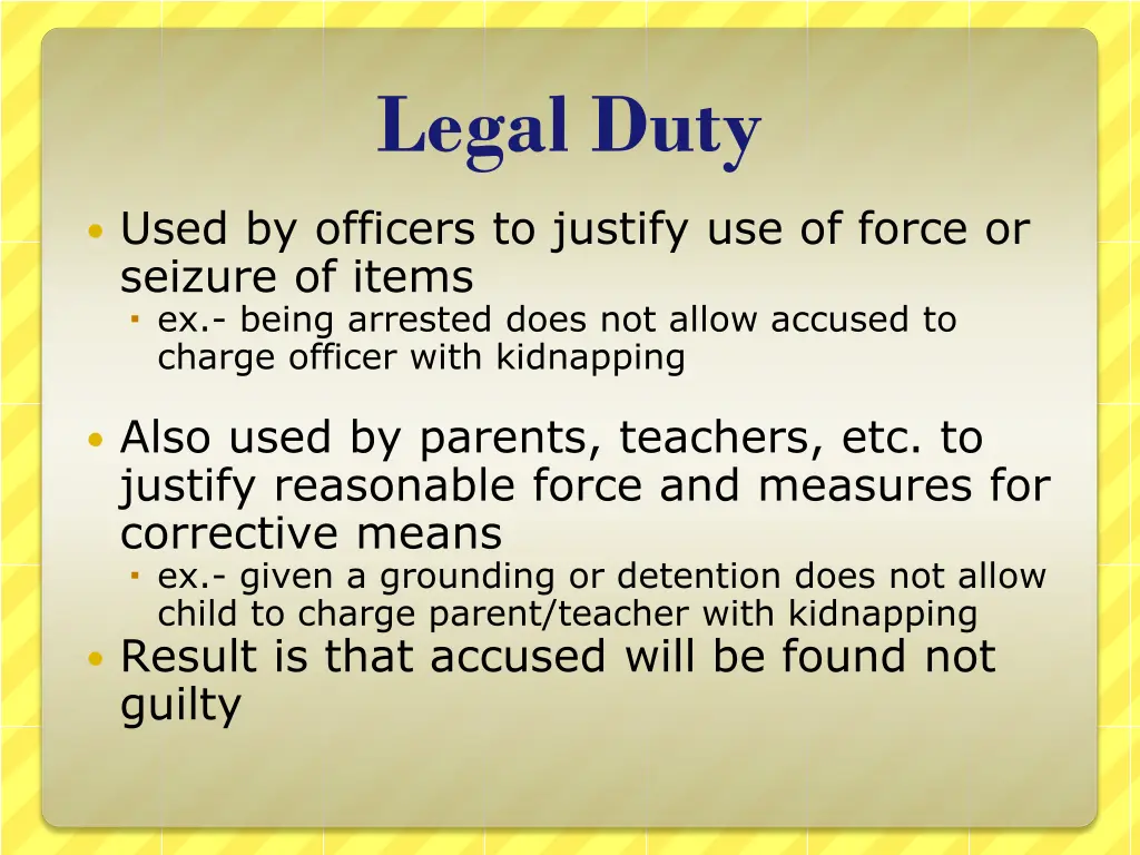 legal duty