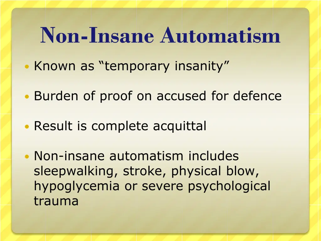 non insane automatism