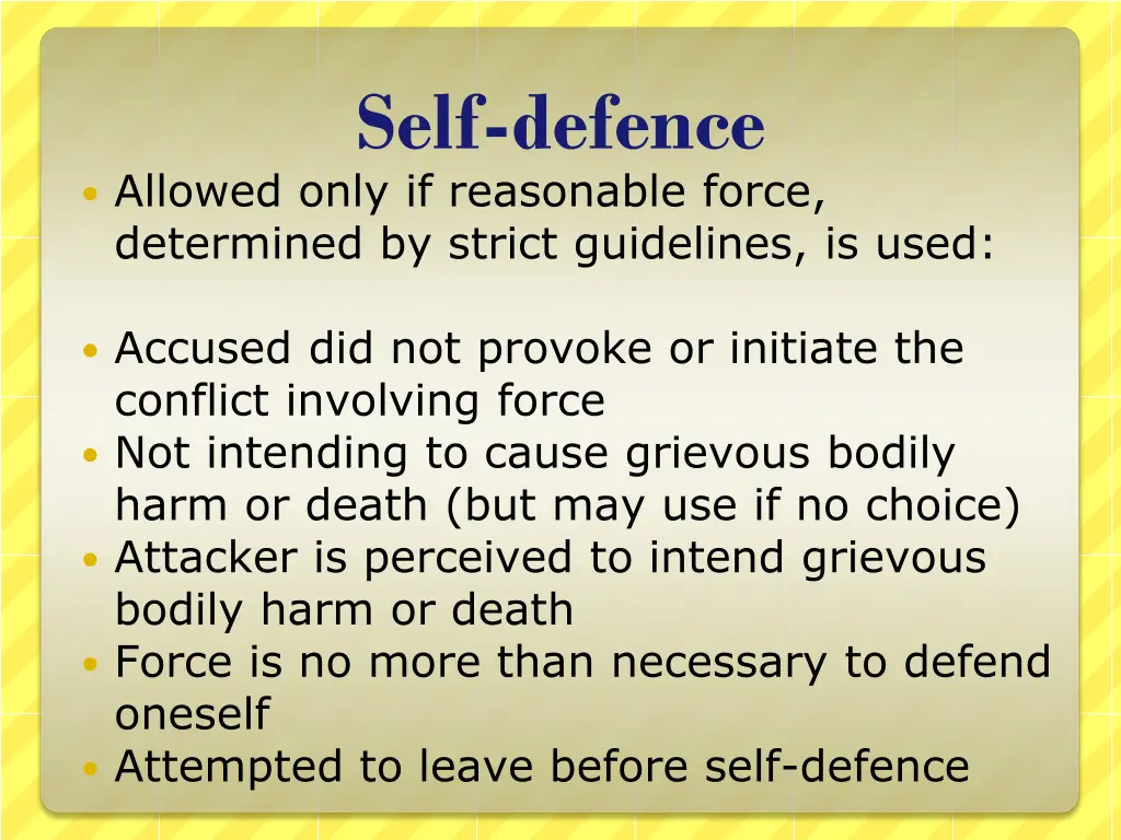 self defence 1