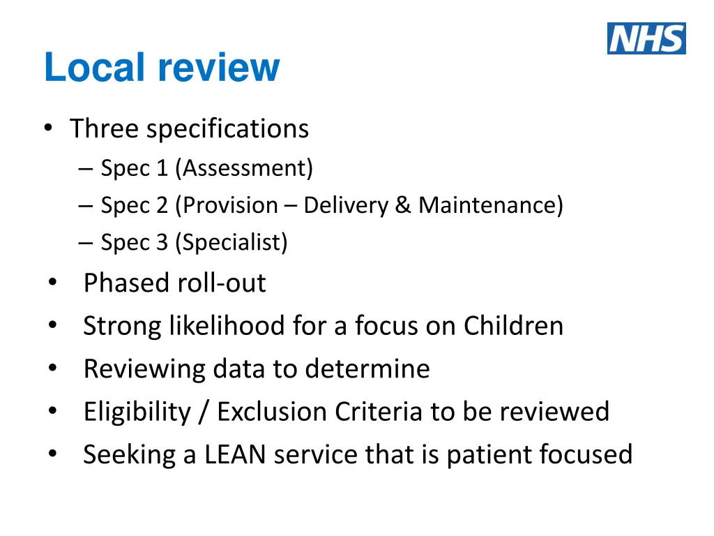local review