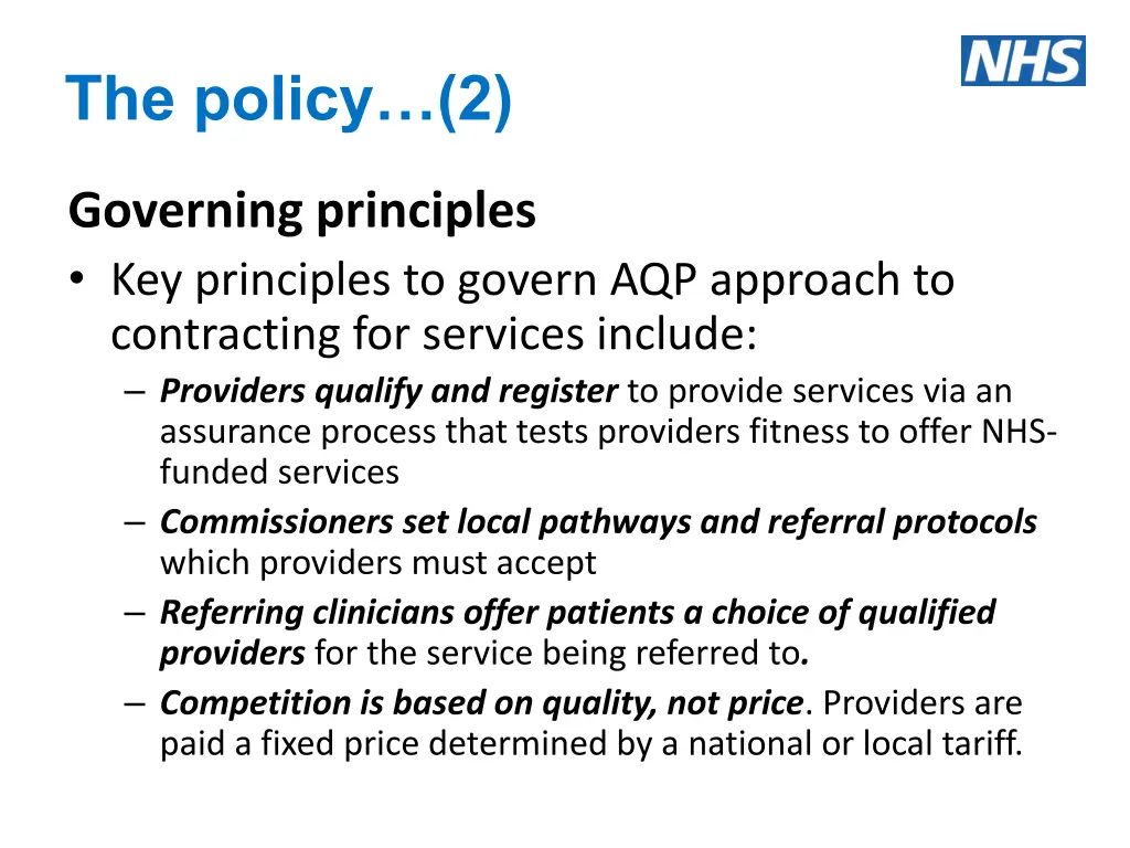 the policy 2