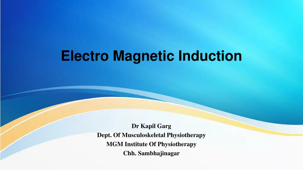 electro magnetic induction