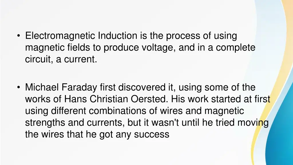 electromagnetic induction is the process of using