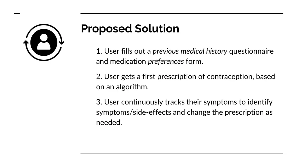proposed solution