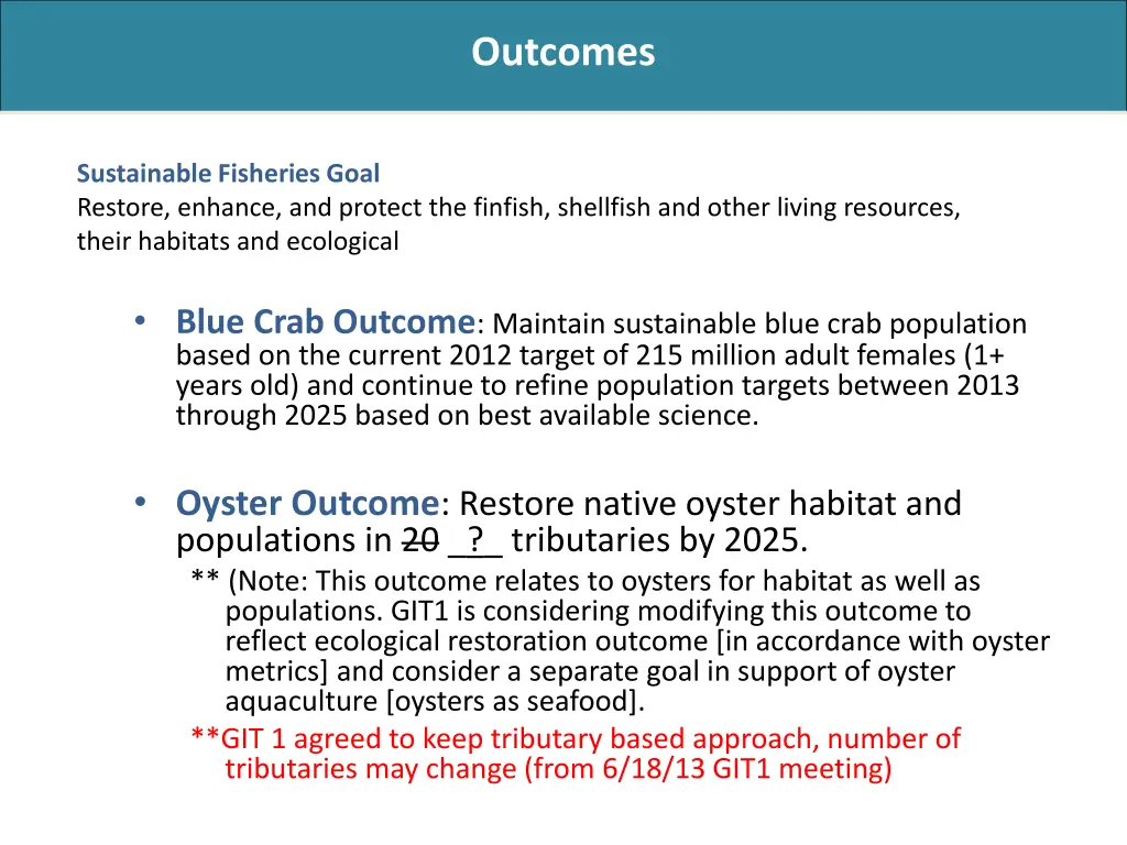 outcomes 1