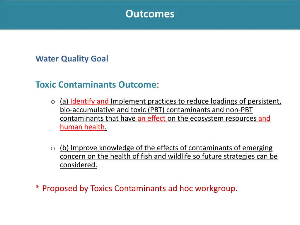outcomes 8