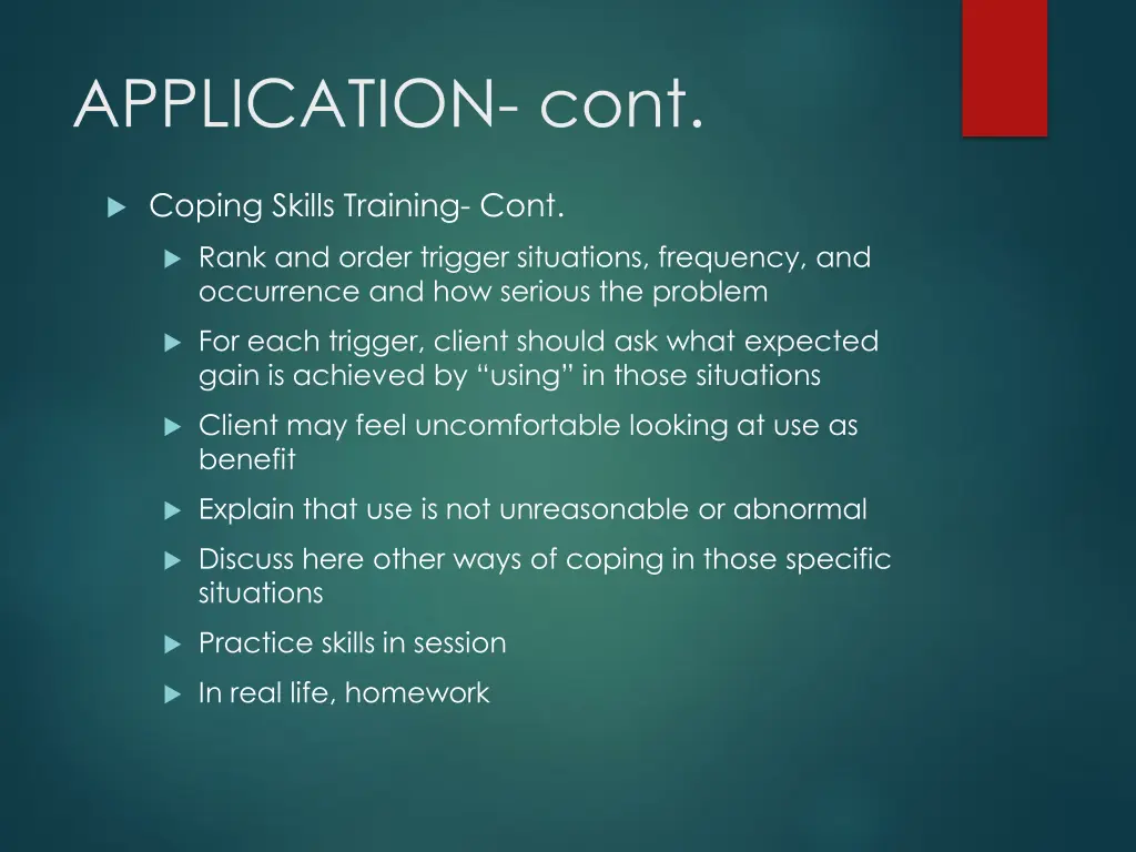 application cont 1