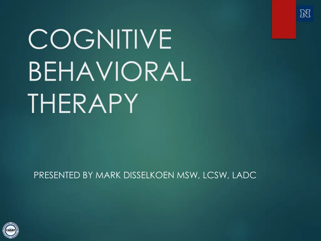 cognitive behavioral therapy